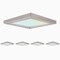 Luxrite 4 Inch Square LED Flush Mount Light 3 CCT 3000K-5000K 10W 600LM Dimmable Brushed Nickel 4-Pack LR23591 LR23679-4PK - alternate 1
